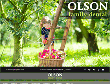 Tablet Screenshot of olsonfamilydental.com